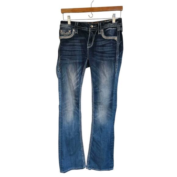 Rock Revival Sherry Mid-rise Boot Jeans Size 27 - Picture 2 of 5